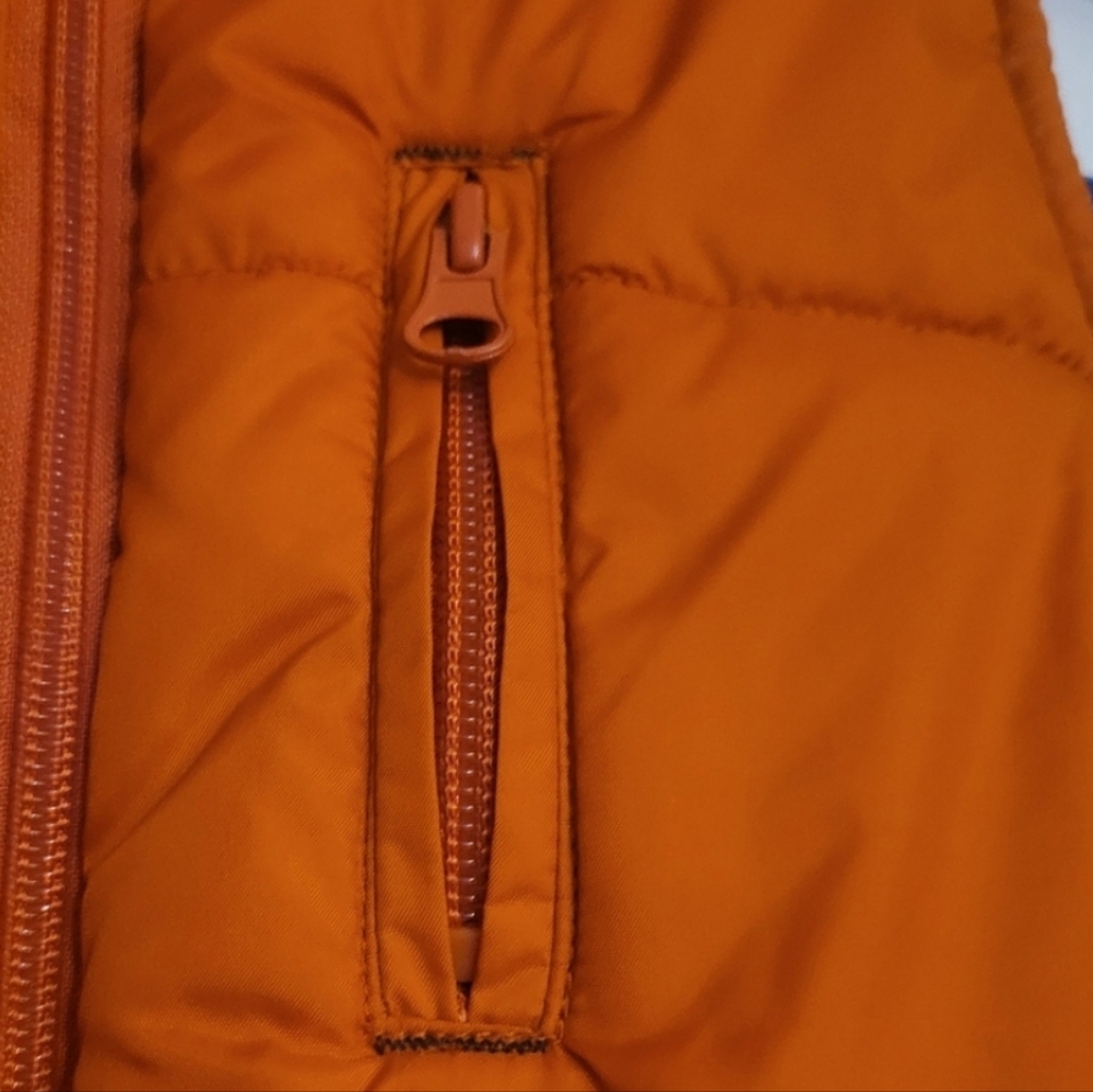 YDJ GIRL'S BURNT ORANGE SLEEVELESS PUFFER VEST - Picture 11 of 11